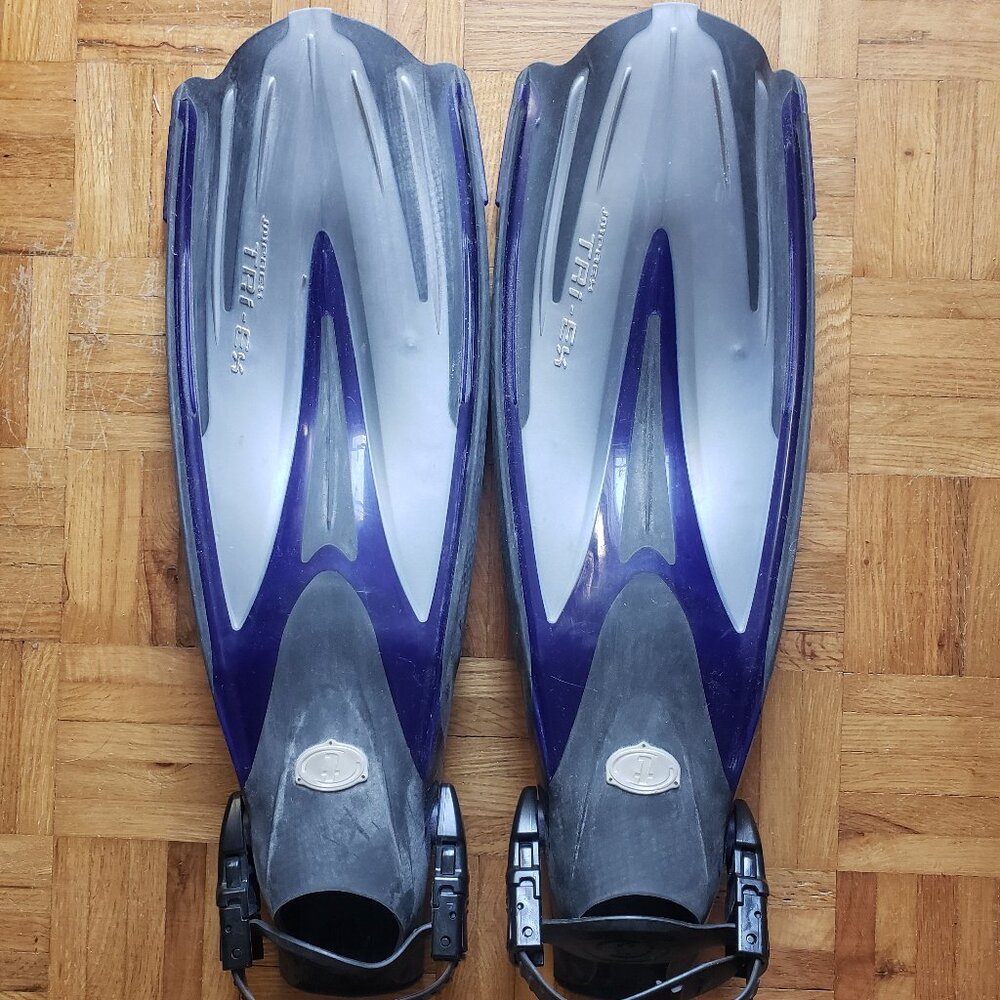 Women's Tusa Imprex Tri-Ex, Size 7-8, Swim Fins Snorkeling Scuba Diving